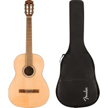 Fender Cn-30 Wide Neck Ceviz Klavye Naturel Gig Bag Dahil Klasik Gitar