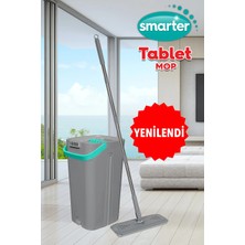 Premini Gri Tablet Mop Temizlik Seti ile Parlak ve Temiz Zeminler