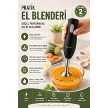 Sayarmarkt Ergonomik El Blenderı Paslanmaz Çelik Metal Ayaklı Mutfak Yardımcısı