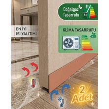 Uydee 2 Adet Kapı Altı Rüzgar Önleyici 2'li Set | Isı ve Ses Yalıtımı | Kendinden Yapışkanlı Kapı Altı Fitili | Soğuk, Toz, Böcek ve Hava Geçirmez Izolasyon Bandı