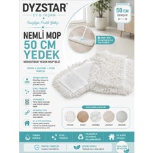 Premini 50 cm Mikrofiber Mop Bezi, Zemin Temizliği Için Yedek Temizlik Aleti