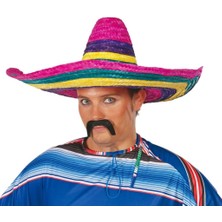 Nessi World Nessiworld Sombrero Meksika Şapkası Renkli Örme Hasır Yetişkin Boy