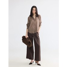 Lc Waikiki Yeni Sezon Beli Lastikli Kadın %100 Keten Pantolon