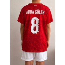 2026 Dünya Kupası Türkiye Milli Takım Çocuk Forması Kırmızı Arda Güler 8