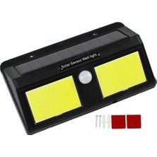 Epilons Solar Güneş Enerjili Sensörlü 96 Cob LED Aplik Duvar Tipi LED Lamba