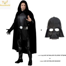 Nessi World Luke Skywalker Pelerini Yetişkin ve Maskesi
