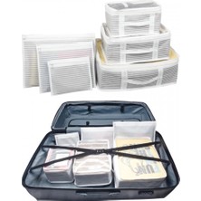 Epilons Bavul Içi Organizer Seti - Yatak Odası Organizer Set - Makyaj Organizer Mini Hurçlar (6 Parça)