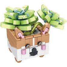 Nessi World P655016 Hayvan Saksıları Buket Setleri 336 Parça Block Oyuncak