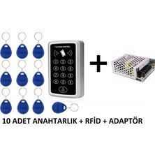 Sonex RFID Şifreli Kapı Kilidi - 10 Tag ve Adaptör ile Uzun Süreli Kullanım İçin Güvenlik