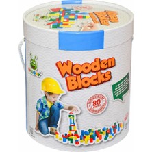 NW NessiWorld KR014 Woodoy 80 Parça Büyük Kovalı Bloklar