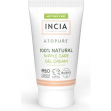 INCIA %100 ATOPURE ® %100 Doğal Göğüs Ucu Jel Bakım Kremi Yumuşatma ve Koruma Lanolin İçermez 30 ml