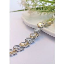 Halley Concept Vıp Royal Drop Gold & Silver Zirkon Çelik Bileklik