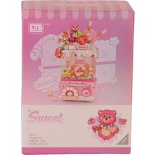 NW NessiWorld LZ1680 Loz Sevimli Gashapon Makineleri Pembe  Block Oyuncak 428 Parça