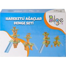 NW NessiWorld BLG-101 Ahşap Hareketli Ağaçlar Denge Seti