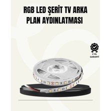 Epilons Tv Arkası LED Şerit Işık Otomatik Açma Kapama Özellikli 2mt