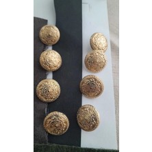İleri Europe Gold Metal Düğme 17 mm 8 Adet