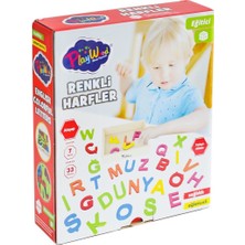 NW NessiWorld ONY-402 Ahşap Renkli Harfler 33 Parça -Onyıl Oyuncak