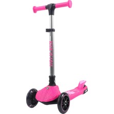 NW NessiWorld L5JELLY-P Lamborghini Lisanslı Parıltı Işıklı Scooter Pembe