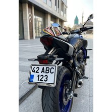 Mefsa Plakalık Plastik Tak Kolay Motor Motosiklet Krom Çerçeveli 1 Adet