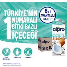 Alpro Hindistan Cevizi Badem Sütü 8x1 L Vegan Laktozsuz Bitkisel Bazlı