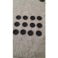 İleri Europe Antık Bakır Metal Düğme 12 mm 12 Adet