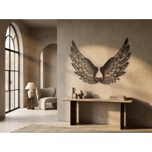 Mova Dizayn Modern Metal Melek Kanadı Duvar Tablosu Büyük Boy Salon Ofis Hediyelik Duvar Dekoru