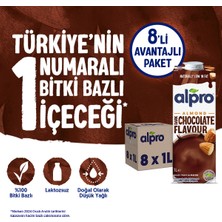 Alpro Bitter Çikolata Badem Sütü 8x1 L Vegan Laktozsuz Bitkisel Bazlı
