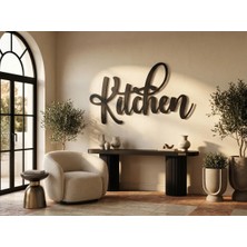 Mova Dizayn Modern Metal Kitchen Duvar Yazısı Mutfak Yemek Odası Cafe Dekoratif Tablo Duvar Dekoru
