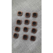 İleri Europe Antık Bakır Metal Düğme 10 mm 12 Adet