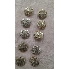 İleri Europe Bronz Gold Metal Düğme 25 mm 8 Adet