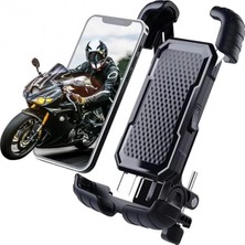 Epilons 360° Derece Ayarlanabilen Gidon Bağlantılı Bisiklet Motosiklet Için Abs 4-7.8″ Inç Telefon Tutucu