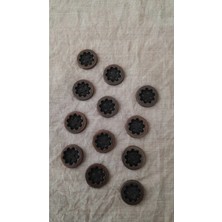 İleri Europe Antık Bakır Metal Düğme 14 mm 12 Adet