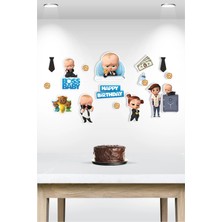 Neşeli Günlerim Patron Bebek Boss Baby Temalı Çok Parçalı Afiş *kalın Kağıt