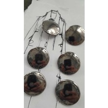 İleri Europe Sıyah Nıkel Metal Düğm 25 mm 6 Adet