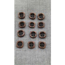 İleri Europe Antık Bakır Metal Düğme 8 mm 12 Adet