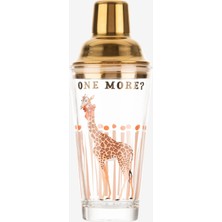 Yvonne Ellen Animals Zürafa Turuncu Cam Kokteyl Shaker 385 ml