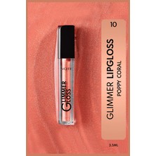 Glimmer Gloss Işıltılı Nemlendirici Dudak Parlatıcısı - 10 Poppy Coral