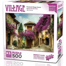 NW NessiWorld 20062FLOWERED Village Houses 500 Parça Puzzle
