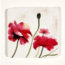 Premini Doğal Taş Dekoratif Banyo Gider Kapağı, 10X10 Cm, Şık ve Özgün Tasarım