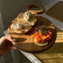 F&S WoodArt Meşe Ağacı Ahşap Tasarım Kesme Sunum Doğrama Tahtası