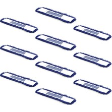 Premini Nemli Palet Tablet Toplama Statik Mop, Mavi, 80 Cm, 10 Adet