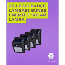 Epilons Güneş Enerjili Akıllı Duvar Lambası | Pır Sensörlü, Otomatik Aydınlatma, Dış Mekan Için
