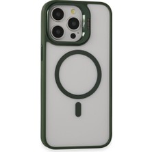 isiltikidsmoda iPhone 15 Pro Max Kılıf Roblox Lens Magsafe Standlı Kapak - Koyu Yeşil