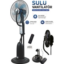 Dcl Uzaktan Kumandalı Sessiz Çalışan Sulu Vantilatör 90 Watt Iyonizerli 45 cm Ayaklı Fan