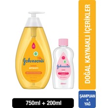 isiltikidsmoda 's Baby Gold Şampuan 750 ml Yağ Set 200 ml