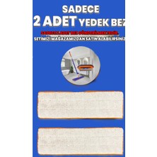 Premini Yedek Bez Seti, Kendinden Sıkmalı Mikrofiber Mop Kova Ile Kombinasyon