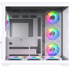 Game In Game Dream Beyaz 7X12 cm Argb Kumandalı Fanlı Gaming Akvaryum Kasa