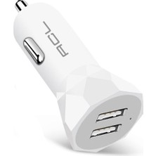 3 Tıkla Ac-88 Araç Içi Çakmaklık Şarj Başlığı Çift USB 2,4 Amper