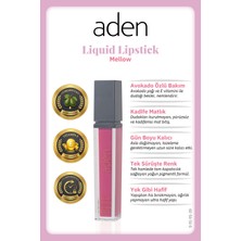 isiltikidsmoda Aden Liquid Lipstick - Likit Ruj 20 Mellow(Şeker Pembe)