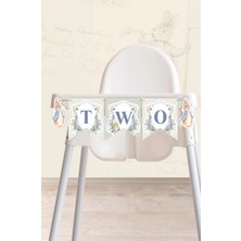 Neşeli Günlerim Peter Rabbit Tavşan Temalı Two Banner (Kalın Kağıt) Doğum Günü